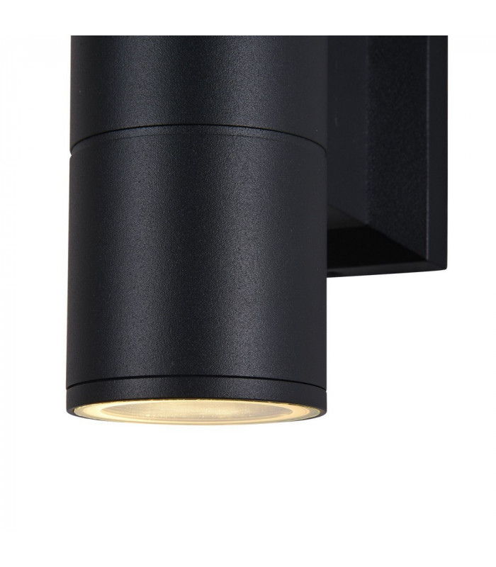 Wall Lamp Black, 2 Light IP54, GU10