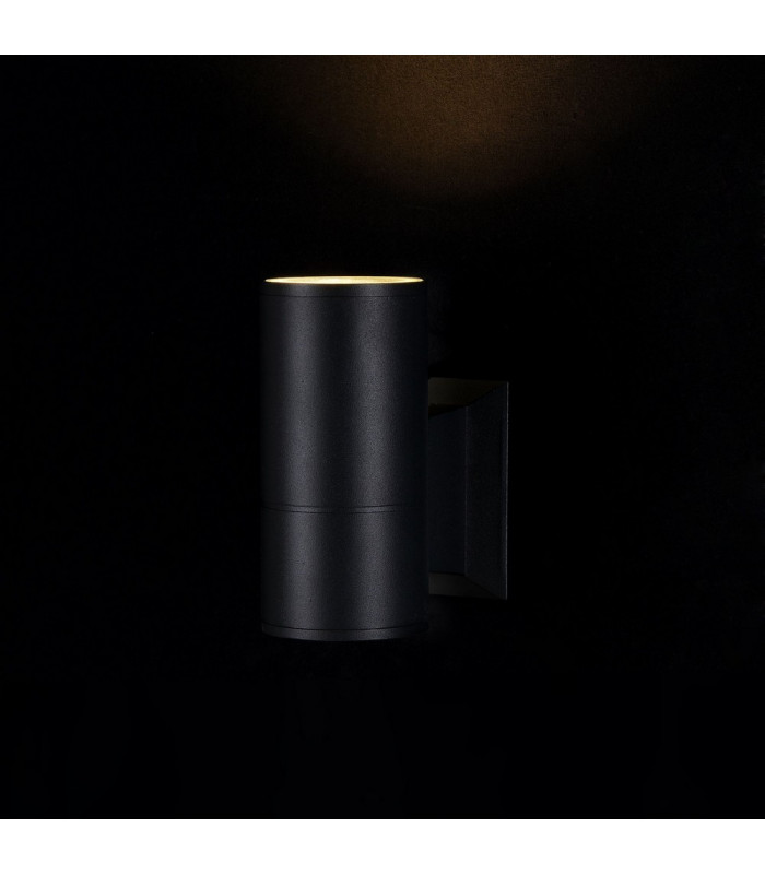 Wall Lamp Black, 1 Light IP54, GU10