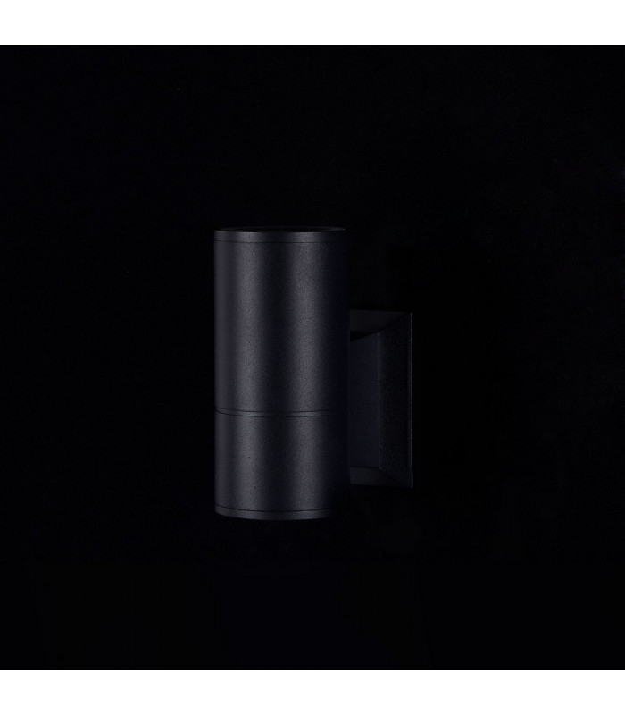 Wall Lamp Black, 1 Light IP54, GU10