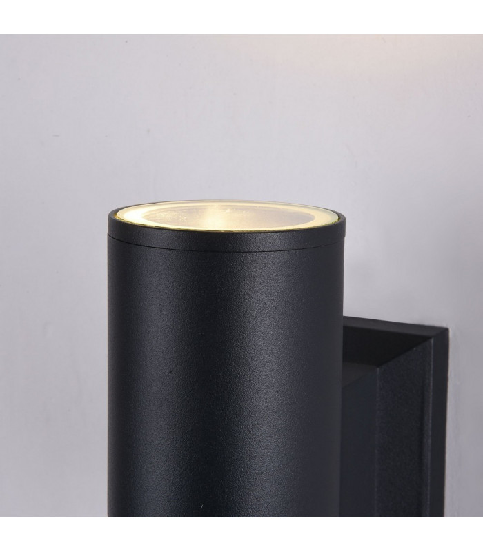 Wall Lamp Black, 1 Light IP54, GU10