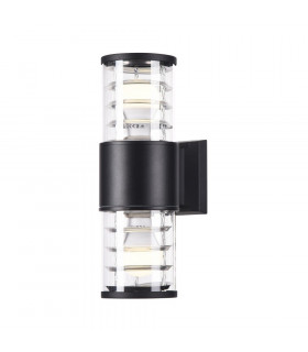 Wall Lamp Black, 2 Light IP54, E27