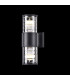 Wall Lamp Black, 2 Light IP54, E27