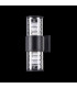 Wall Lamp Black, 2 Light IP54, E27