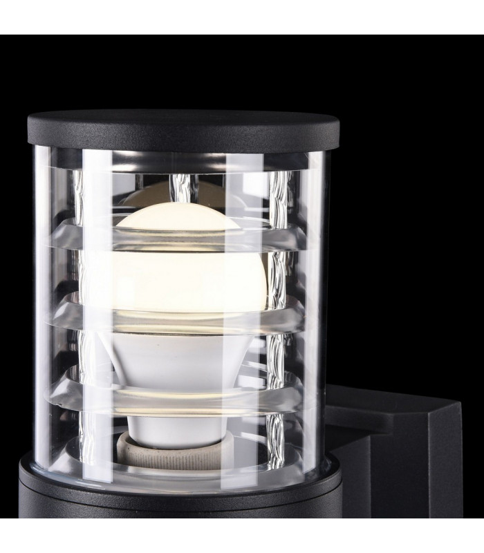 Wall Lamp Black, 2 Light IP54, E27