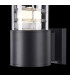 Wall Lamp Black, 1 Light IP54, E27