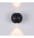Integrated LED Wall Lamp Black, IP54