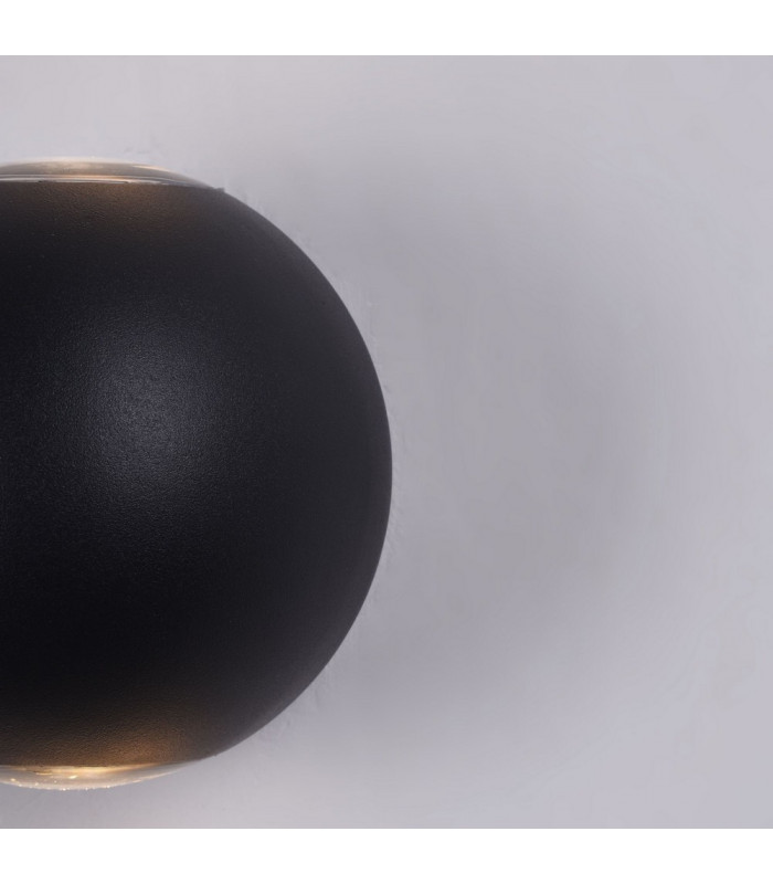 Integrated LED Wall Lamp Black, IP54