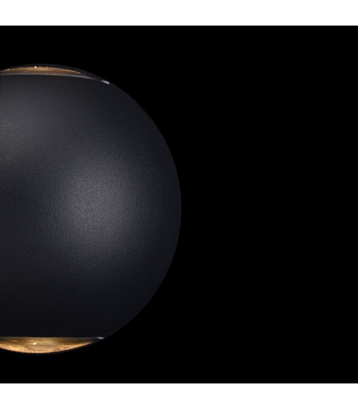 Integrated LED Wall Lamp Black, IP54