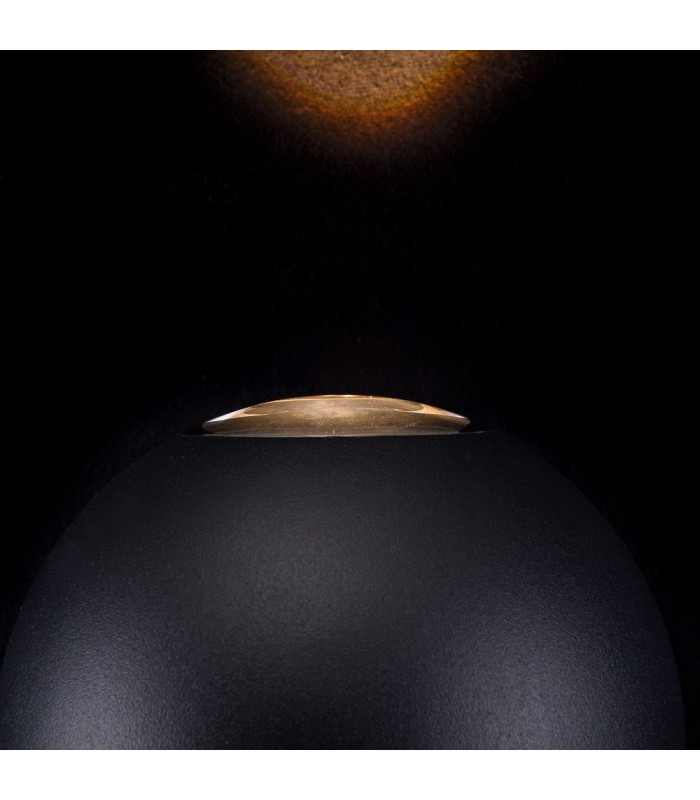 Integrated LED Wall Lamp Black, IP54
