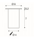 Recessed Fitting, Stainless Steel 316, 4 LED, 0.3W, 6500K