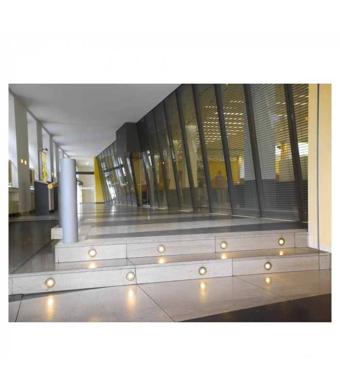 Recessed Fitting, Stainless Steel 316, 4 LED, 0.3W, 6500K