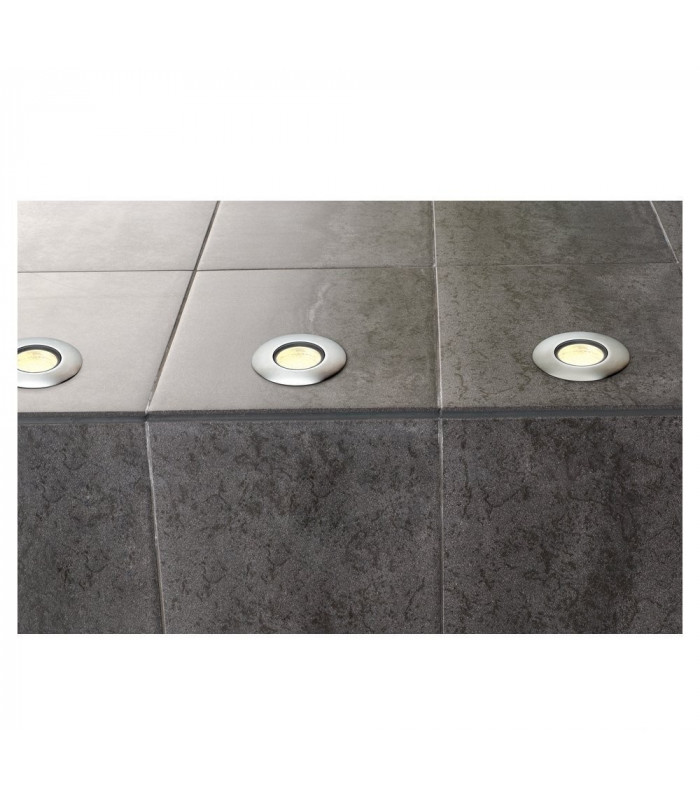 Recessed Fitting, Stainless Steel 316, 4 LED, 0.3W, 3000K