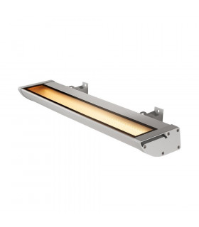 Outdoor Floodlight, LED, 3000K, Silver-Grey, W/H/D 63.5/6.5/20.5 Cm