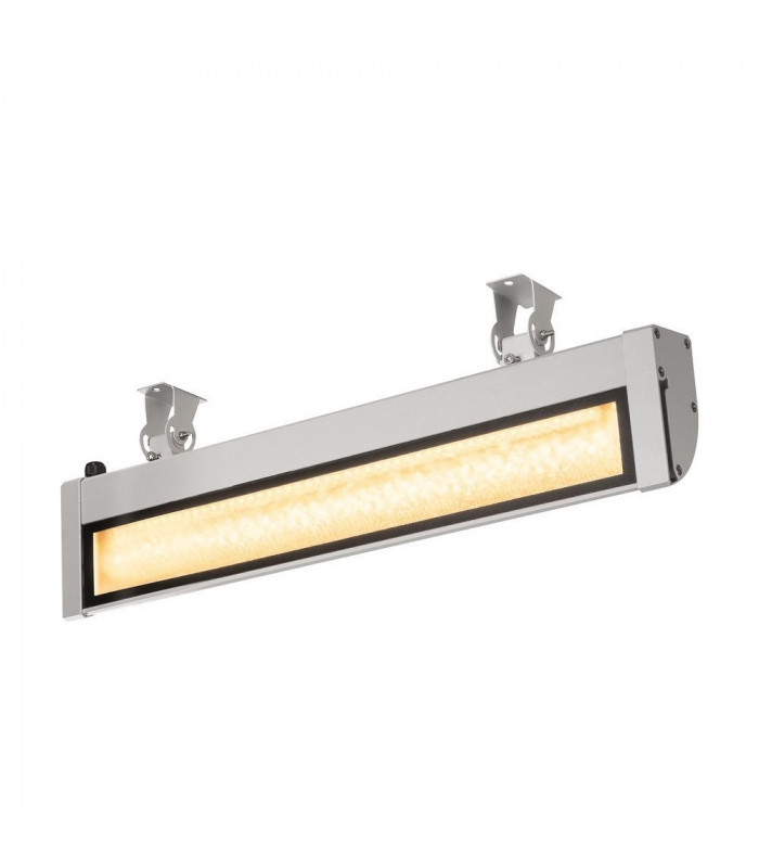 Outdoor Floodlight, LED, 3000K, Silver-Grey, W/H/D 63.5/6.5/20.5 Cm
