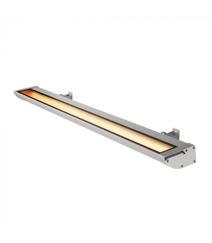 Outdoor Floodlight, LED, 3000K, Silver-Grey, W/H/D 119.5/6.5/20.5 Cm