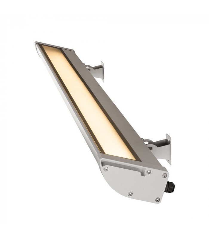 Outdoor Floodlight, LED, 3000K, Silver-Grey, W/H/D 119.5/6.5/20.5 Cm