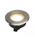 Flat 230V LED Inground Fitting, Round, 4.3W LED, 3000K, Stainless Steel Bezel
