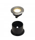 Flat 230V LED Inground Fitting, Round, 4.3W LED, 3000K, Stainless Steel Bezel