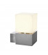 LED Outdoor Surface-Mounted Wall Light, IP44, Stainless Steel 316, 3000K