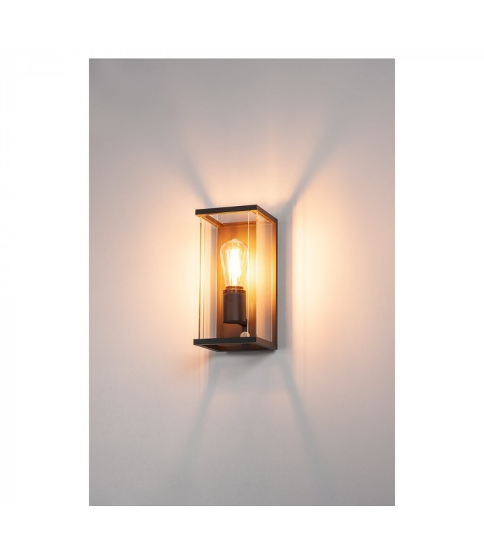 Outdoor Surface-Mounted Wall Light, Anthracite, Including Sensor