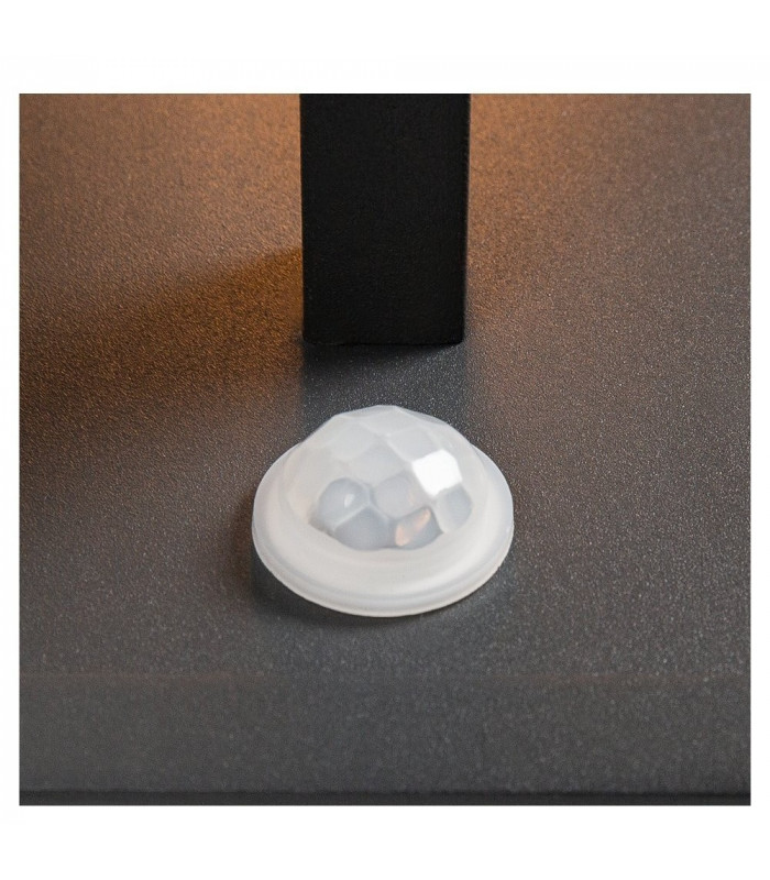 Outdoor Surface-Mounted Wall Light, Anthracite, Including Sensor