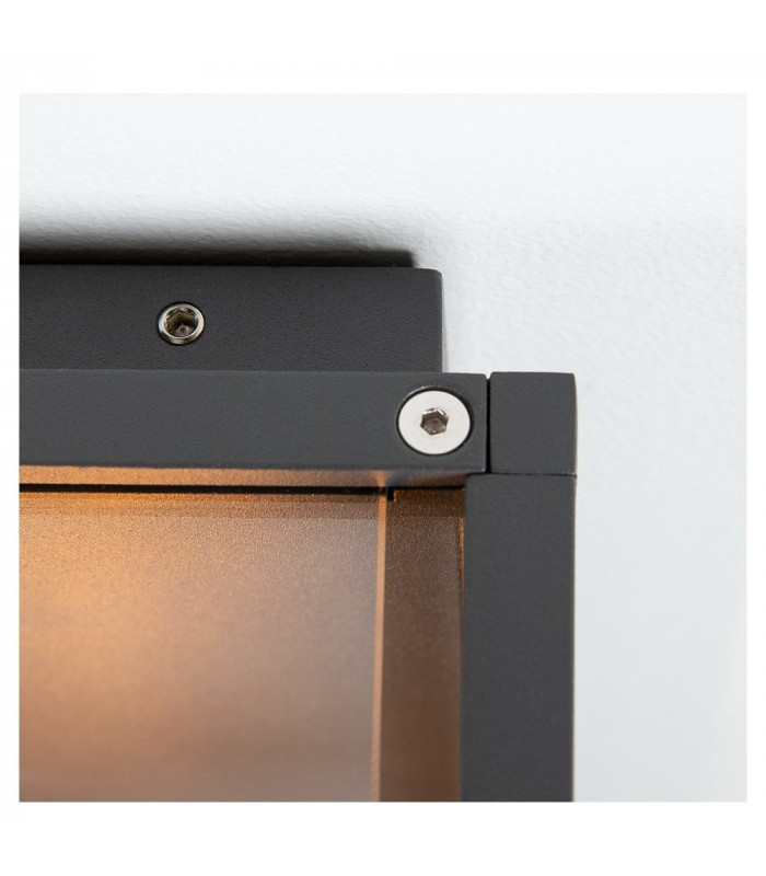 Outdoor Surface-Mounted Wall Light, Anthracite, Including Sensor