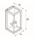 Outdoor Surface-Mounted Wall Light, Anthracite