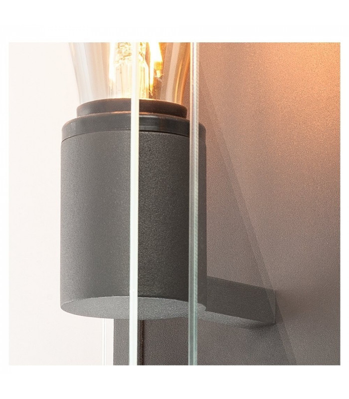 Outdoor Surface-Mounted Wall Light, Anthracite