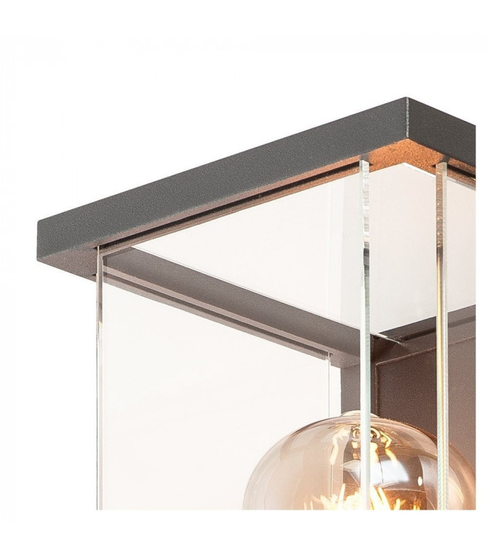 Outdoor Surface-Mounted Wall Light, Anthracite