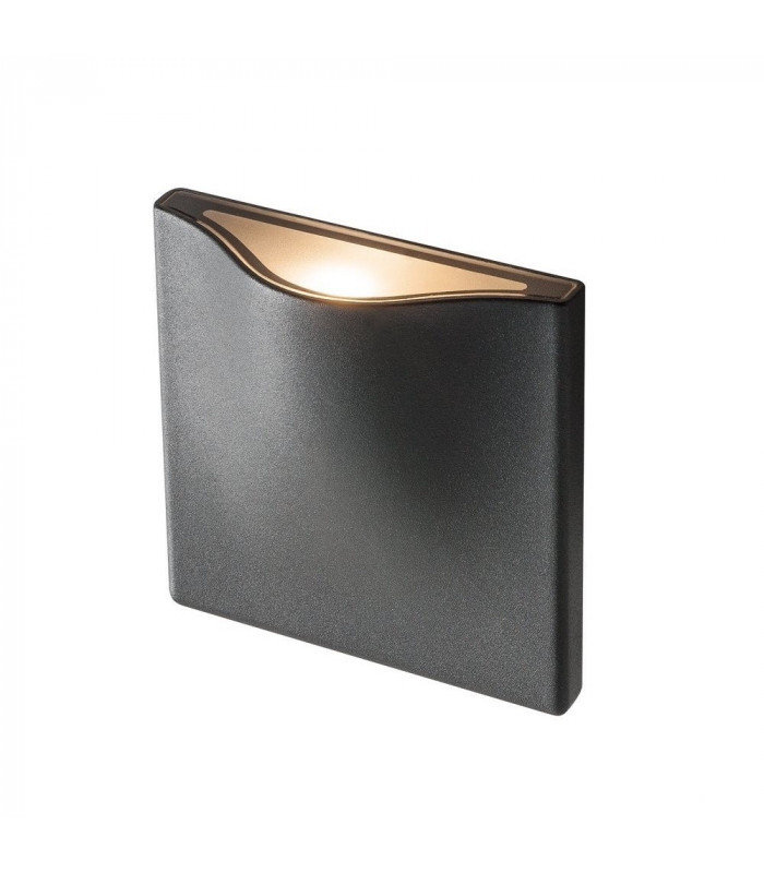 Outdoor Recessed Wall Light, Anthracite, 3000K IP54 100deg. 405lm