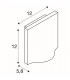 Outdoor Recessed Wall Light, Anthracite, 3000K IP54 100deg. 405lm
