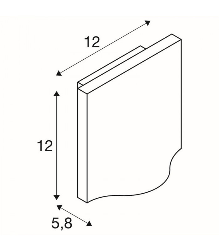 Outdoor Recessed Wall Light, Anthracite, 3000K IP54 100deg. 405lm