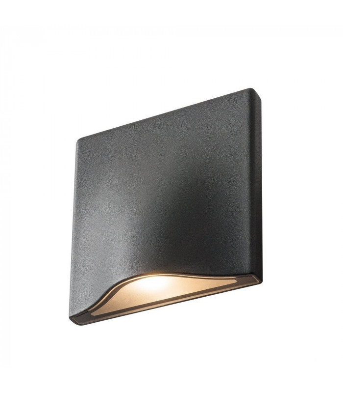 Outdoor Recessed Wall Light, Anthracite, 3000K IP54 100deg. 405lm