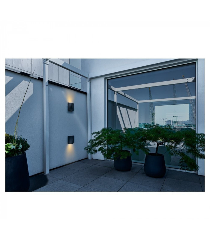 Outdoor Recessed Wall Light, Anthracite, 3000K IP54 100deg. 810lm
