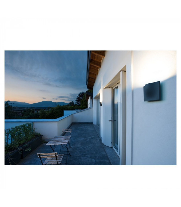 Outdoor Recessed Wall Light, Anthracite, 3000K IP54 100deg. 810lm