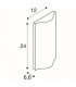 Outdoor Recessed Wall Light, Anthracite, IP54 100deg.
