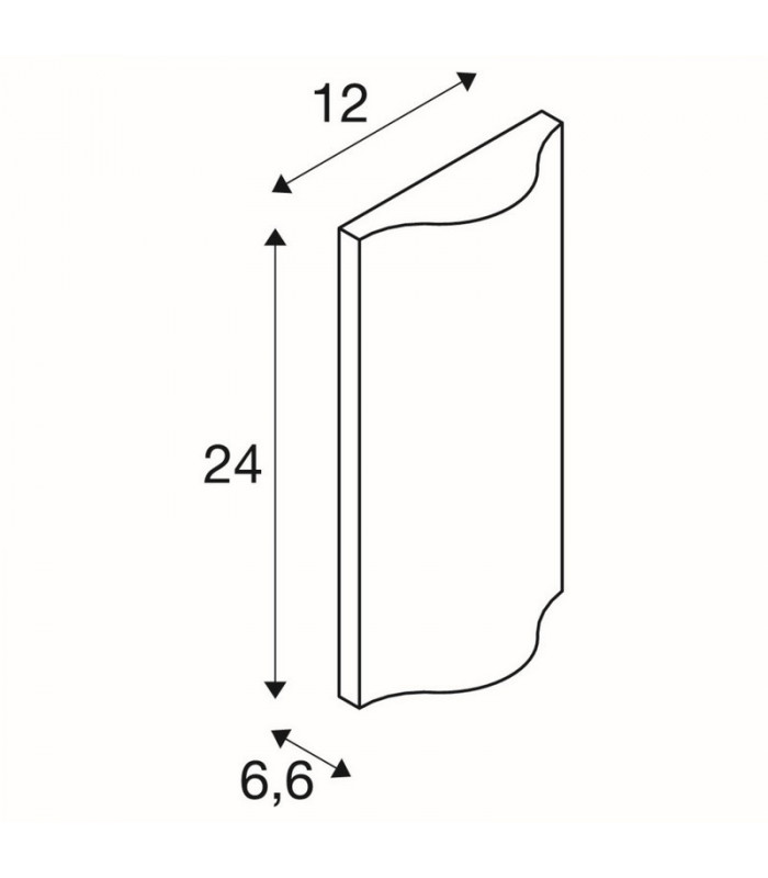 Outdoor Recessed Wall Light, Anthracite, IP54 100deg.