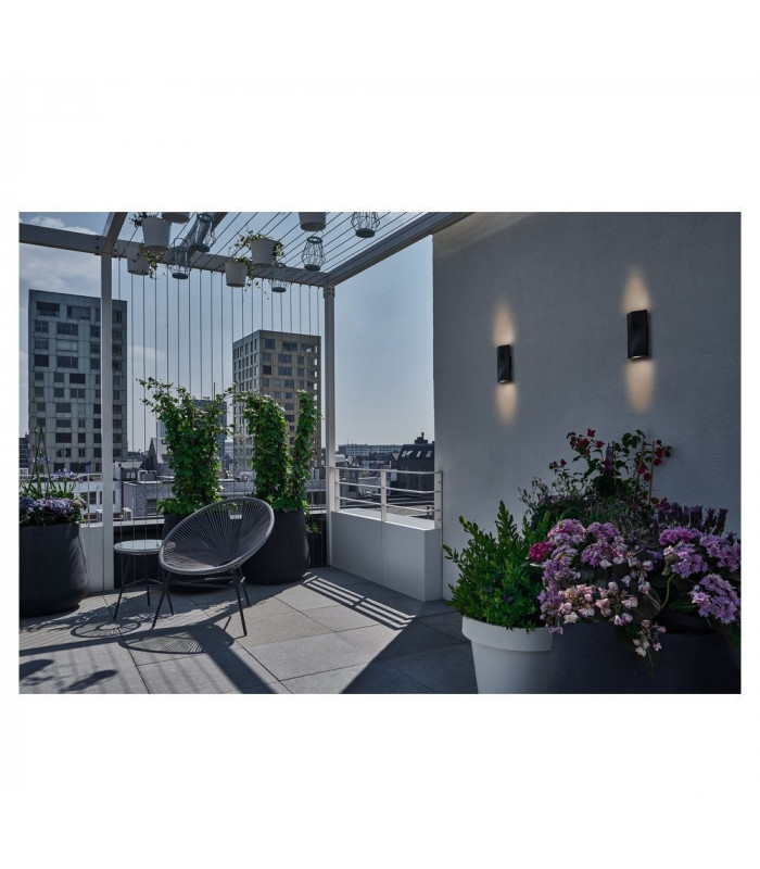 Outdoor Recessed Wall Light, Anthracite, IP54 100deg.