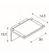 Solar LED Outdoor Recessed Wall Light, Anthracite, 3000K