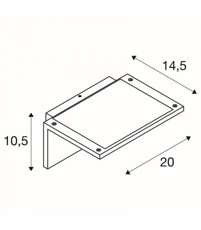 Solar LED Outdoor Recessed Wall Light, Anthracite, 3000K
