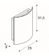 LED Outdoor Surface-Mounted Wall Light, 3000K, Anthracite, IP54
