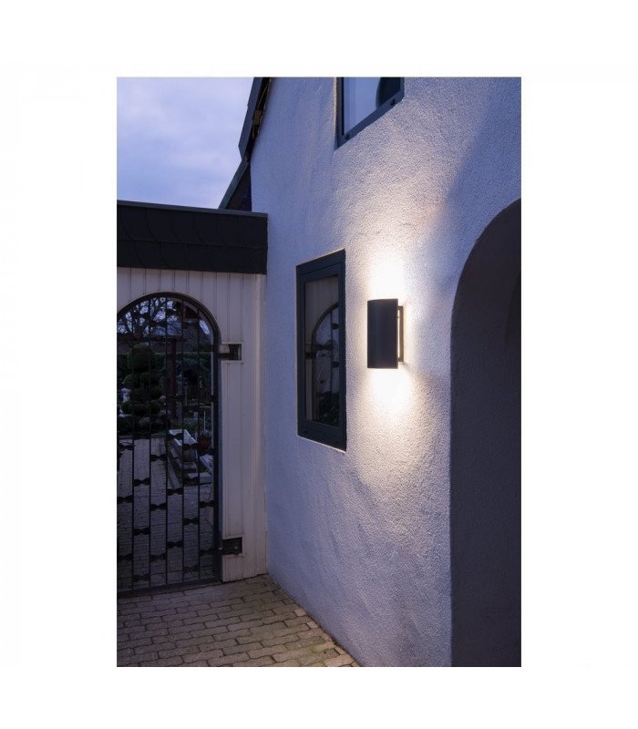 LED Outdoor Surface-Mounted Wall Light, 3000K, Anthracite, IP54