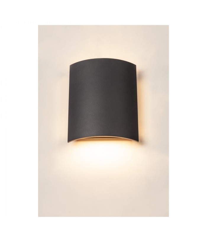 LED Outdoor Surface-Mounted Wall Light, 3000K, Anthracite, IP54