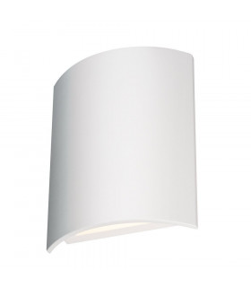 LED Outdoor Surface-Mounted Wall Light, 3000K, White, IP54