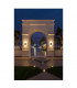 LED Outdoor Surface-Mounted Wall Light, 3000K, White, IP54