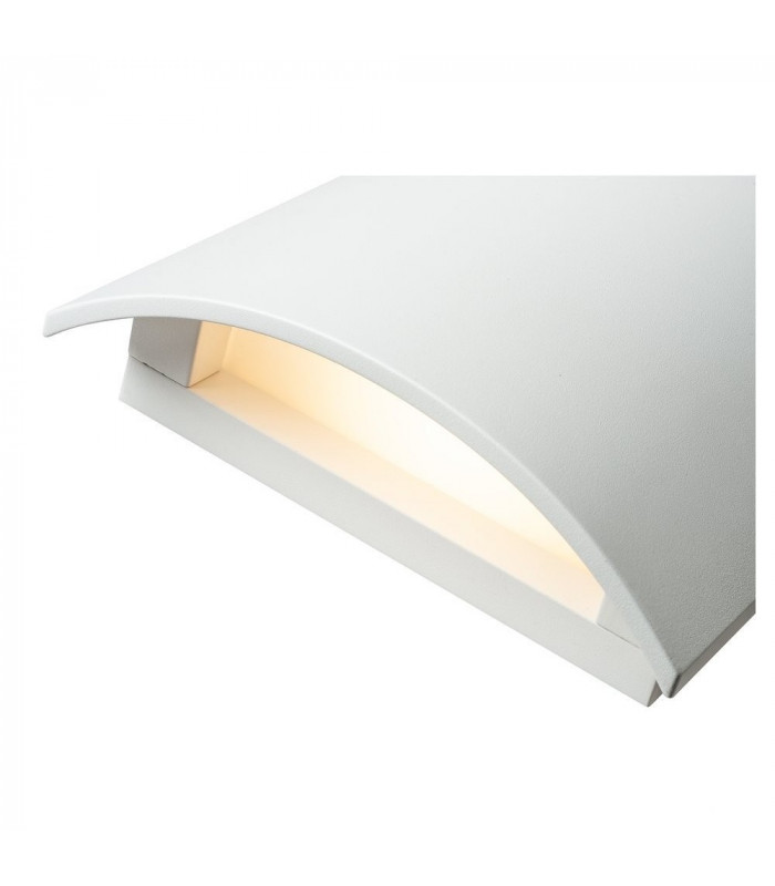 LED Outdoor Surface-Mounted Wall Light, 3000K, White, IP54