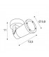 Outdoor Surface-Mounted Wall Light Black