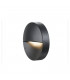 Outdoor LED Round Recessed Wall Light Anthracite 3000K