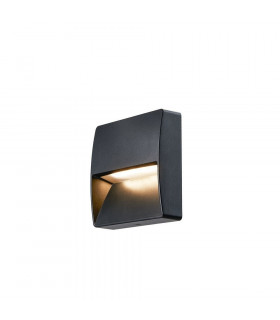 Outdoor LED Square Recessed Wall Light Anthracite 3000K