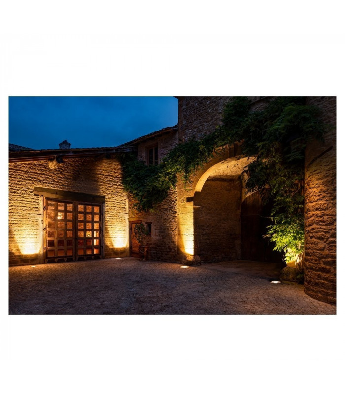 Outdoor LED Inground Fitting 3000K Round IP67 Asymmetrical Beam